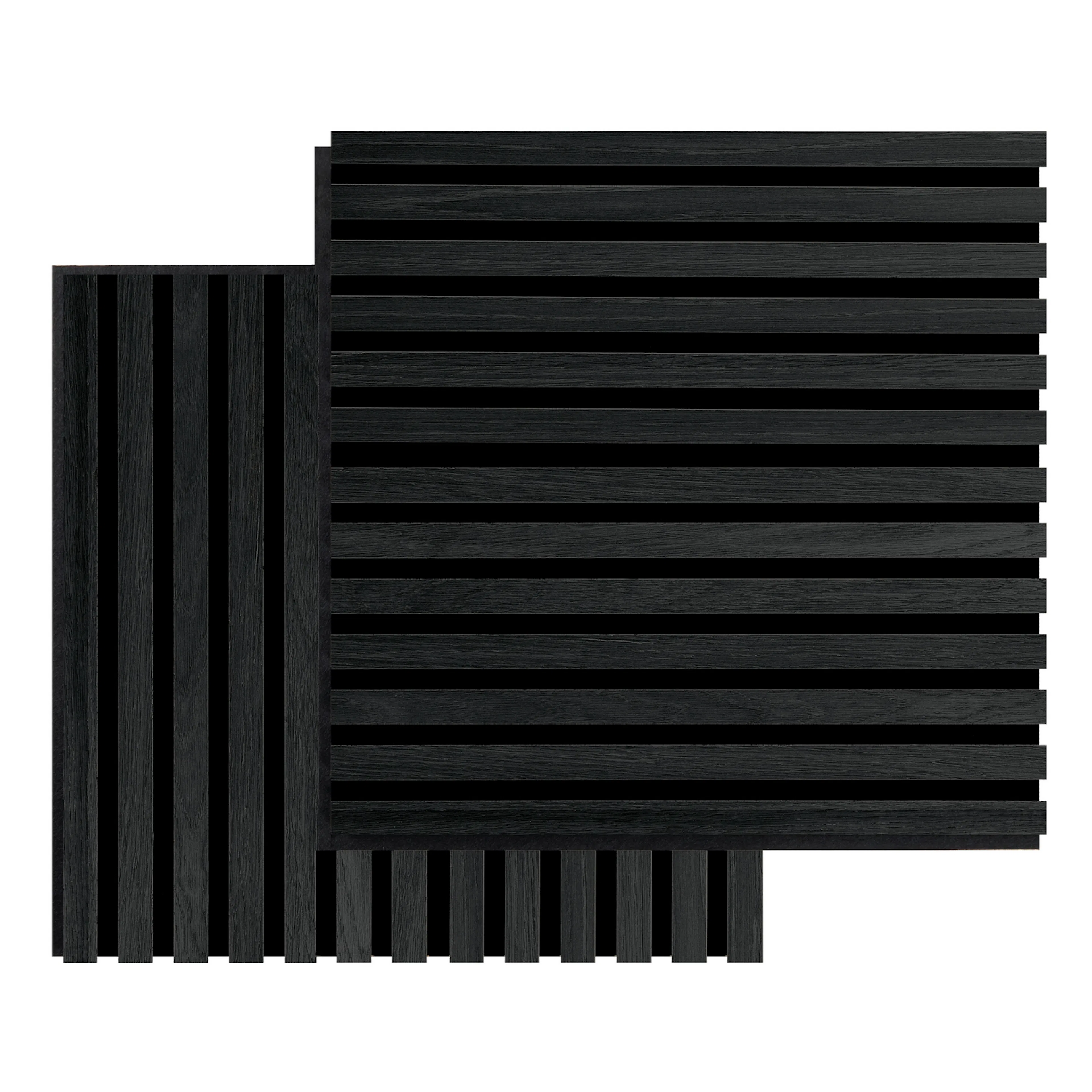 Akustikpanel SQUARE - Black oak 2st Svart ek