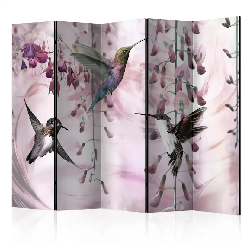 Rumsavdelare Arkiio Flying Hummingbirds Pink II 225x172 cm