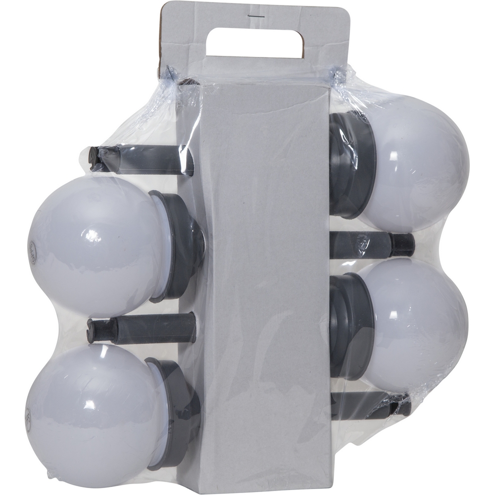 Solcellspollare Star Trading Globus LED Utebelysning med Sensor 4-pack