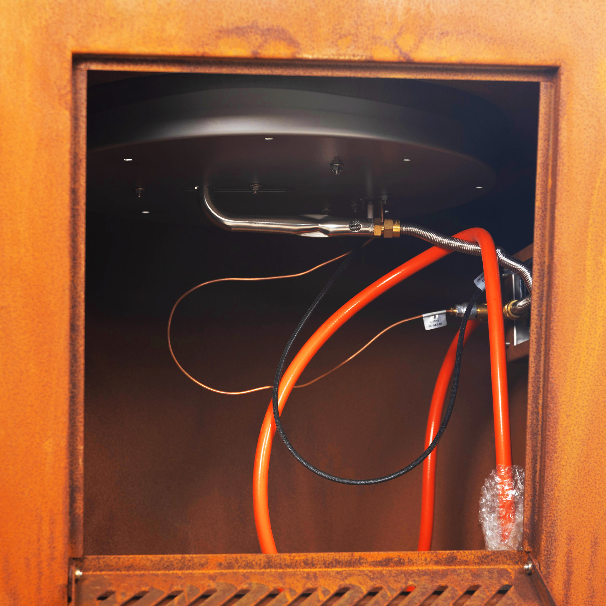 Eldstad Lyfco Cortenstål Gasoldriven Husum