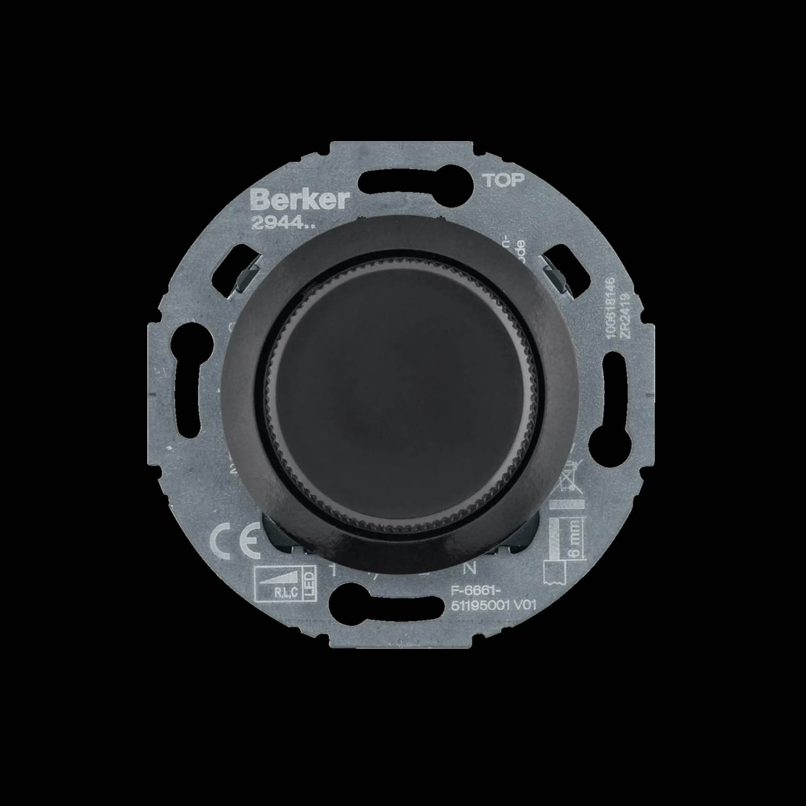 Vriddimmer Hager Universal R, C LED 3-100 W Insats med Klor Serie 1930