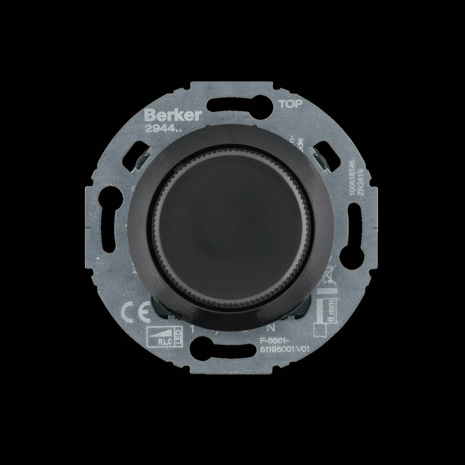 Vriddimmer Hager Universal R, C LED 3-100 W Insats med Klor Serie 1930