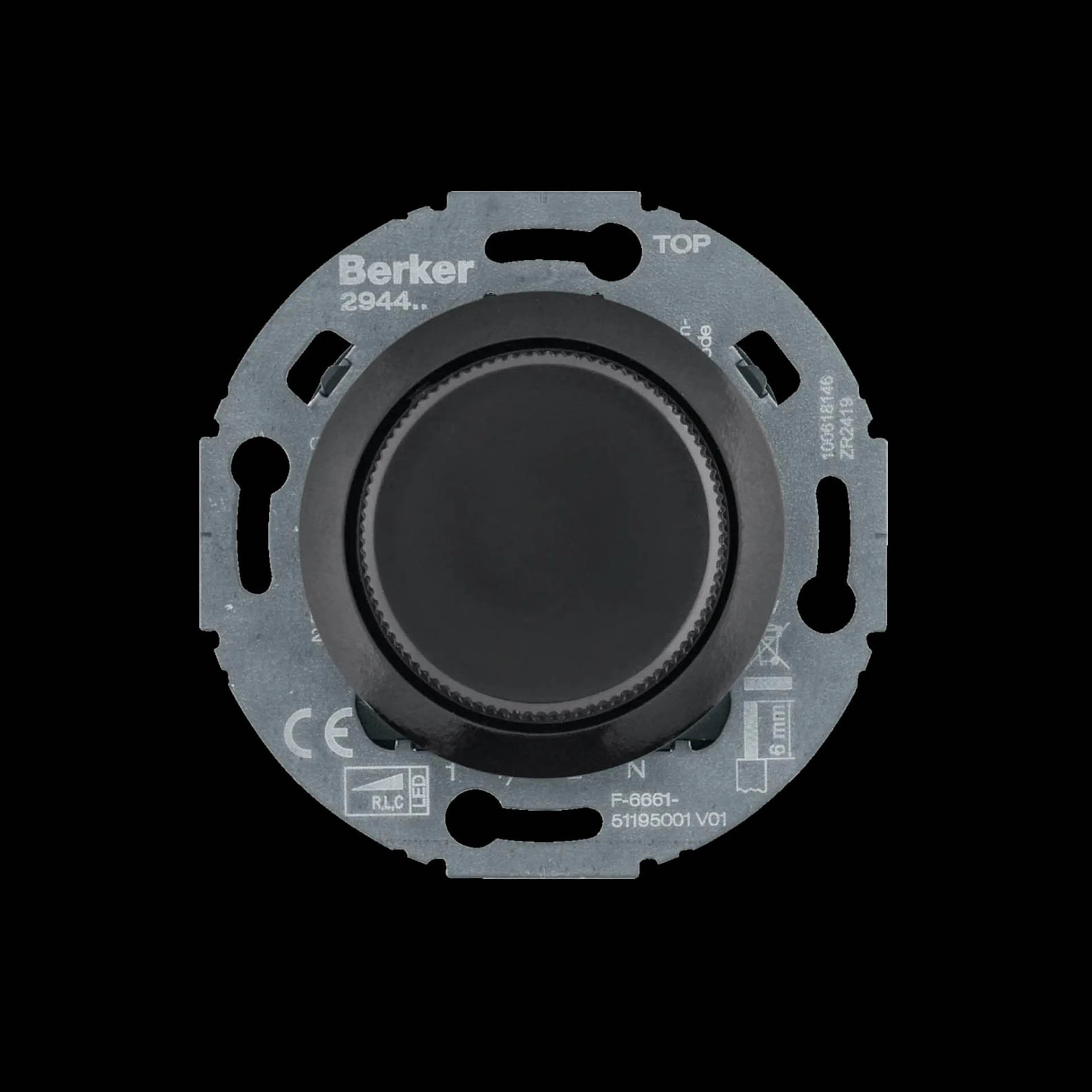 Vriddimmer Hager Universal R, C LED 3-100 W Insats med Klor Serie 1930