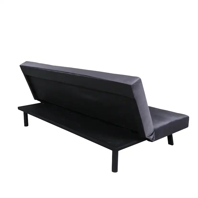 Bäddsoffa Venture Home Bodil Grå Sammet 2-sitssoffa 180x80x55 cm 1 Sovplats