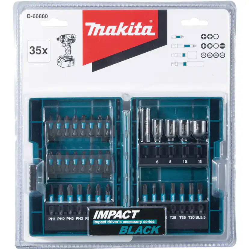 Bitssats Makita B-66880 35 delar