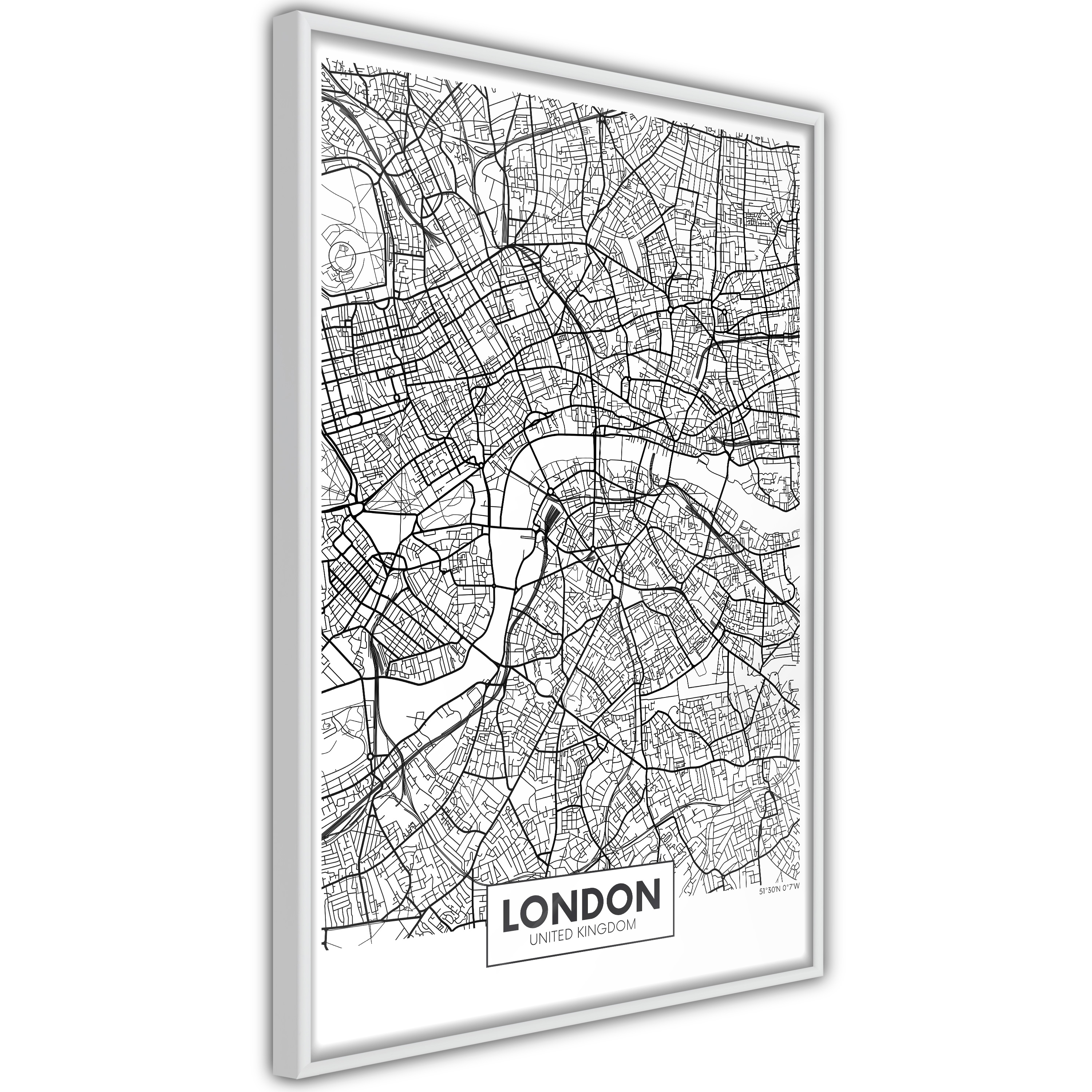 Poster Artgeist Affisch Map of London