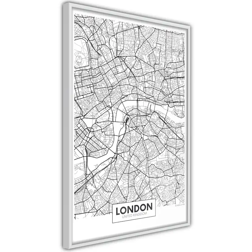 Poster Artgeist Affisch Map of London