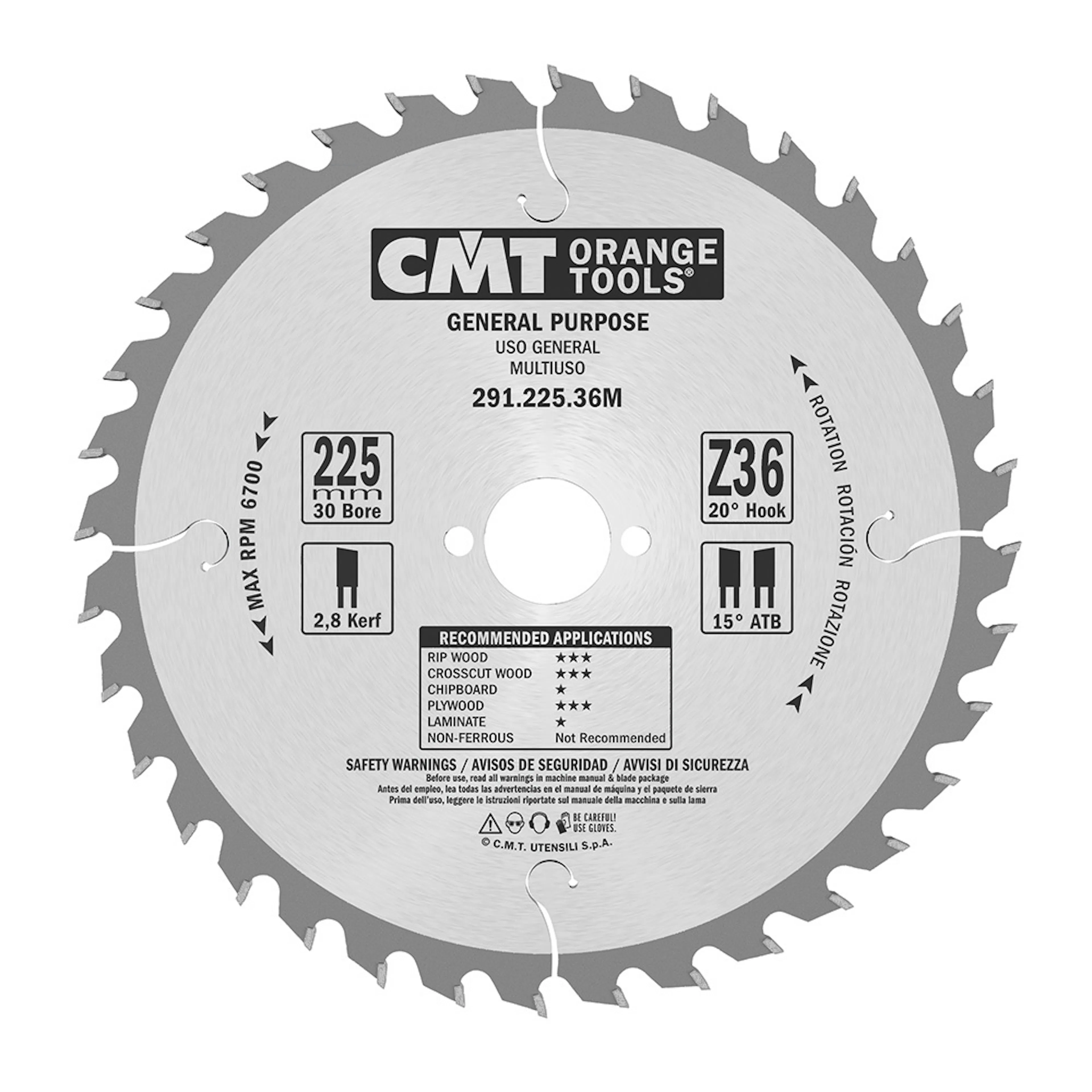 Sågklinga CMT Orange Tools Kapning/Klyvning