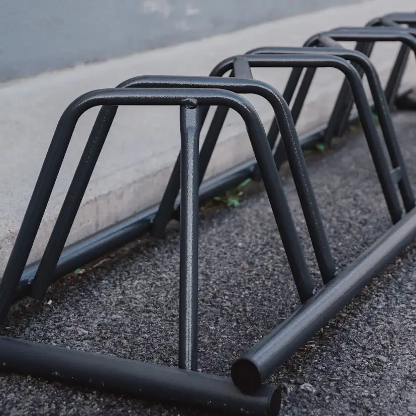 155 Cykelställ 5-platser, förzinkad+ pulvermålad grå Grå