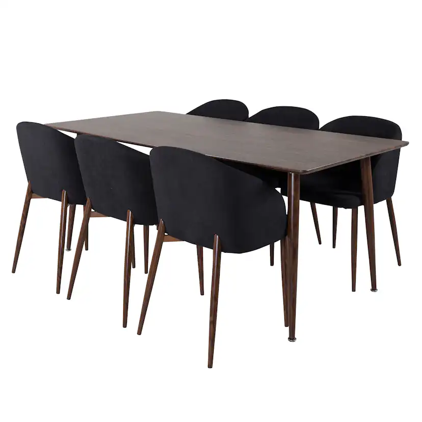 Matgrupp Venture Home Pobbie med 6 Archie Stolar Polyestertyg