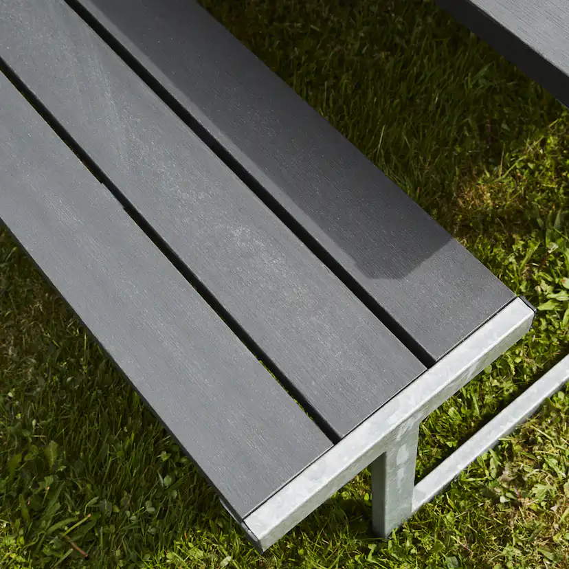 Picknickbord Hortus Nonwood Antracit Galvaniserad Ram Njord