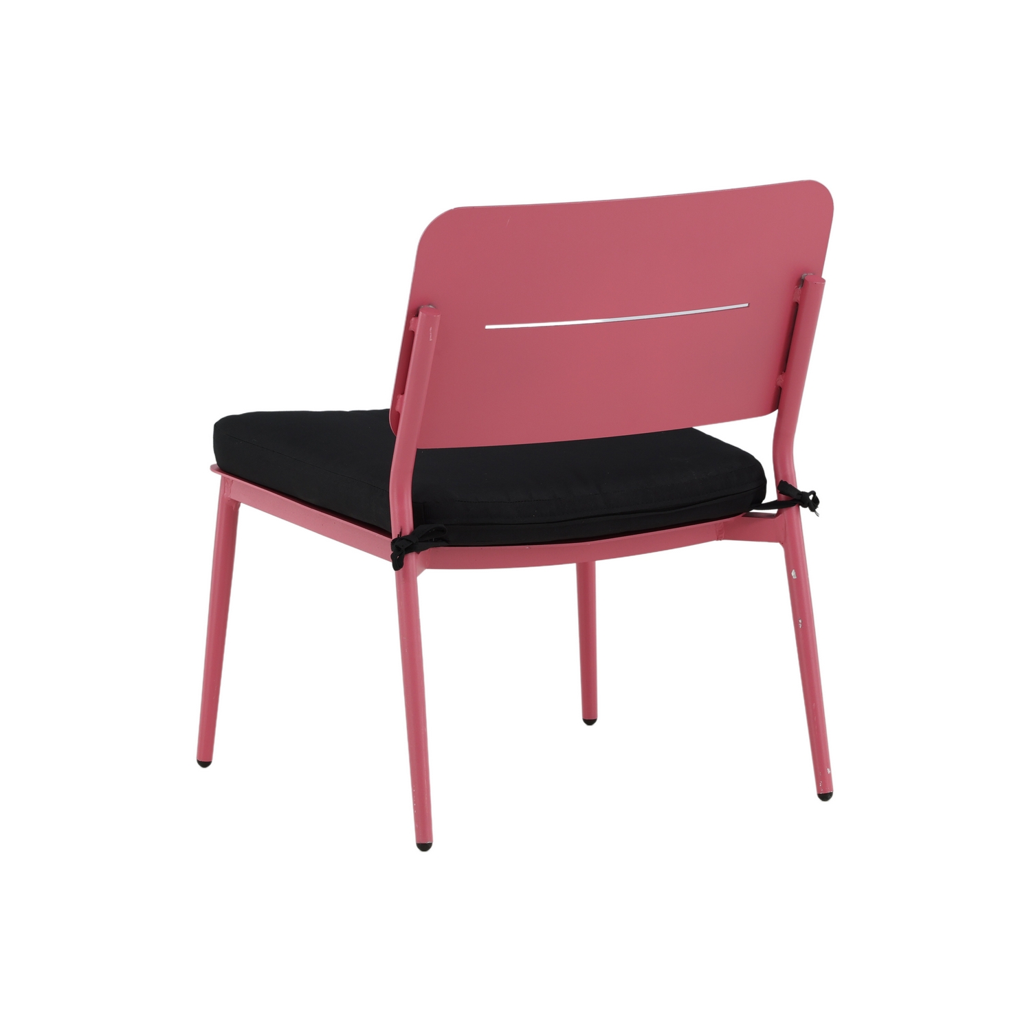 Lina lounge Chair - Pink / Black Cushion Rosa