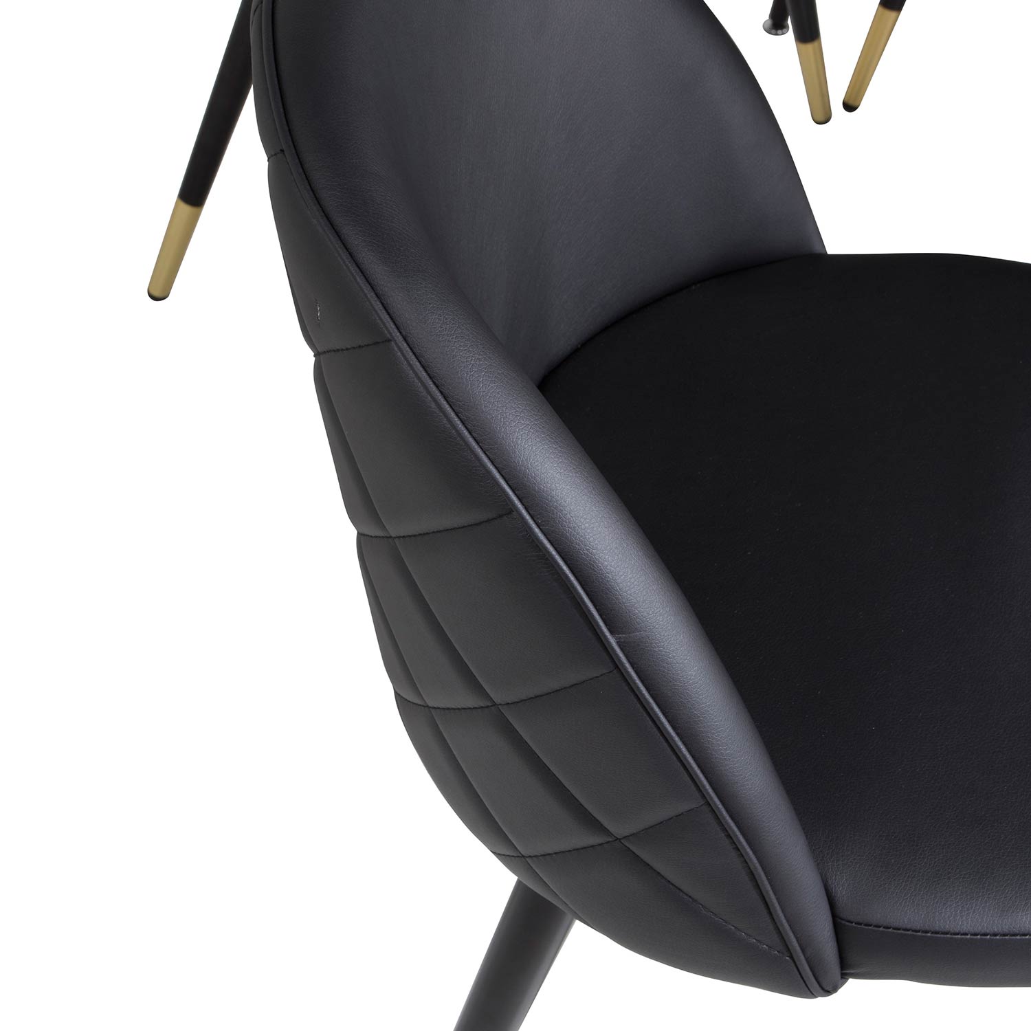 Matgrupp Venture Home Silvia med 4 Valentina Stolar Konstläder Runt