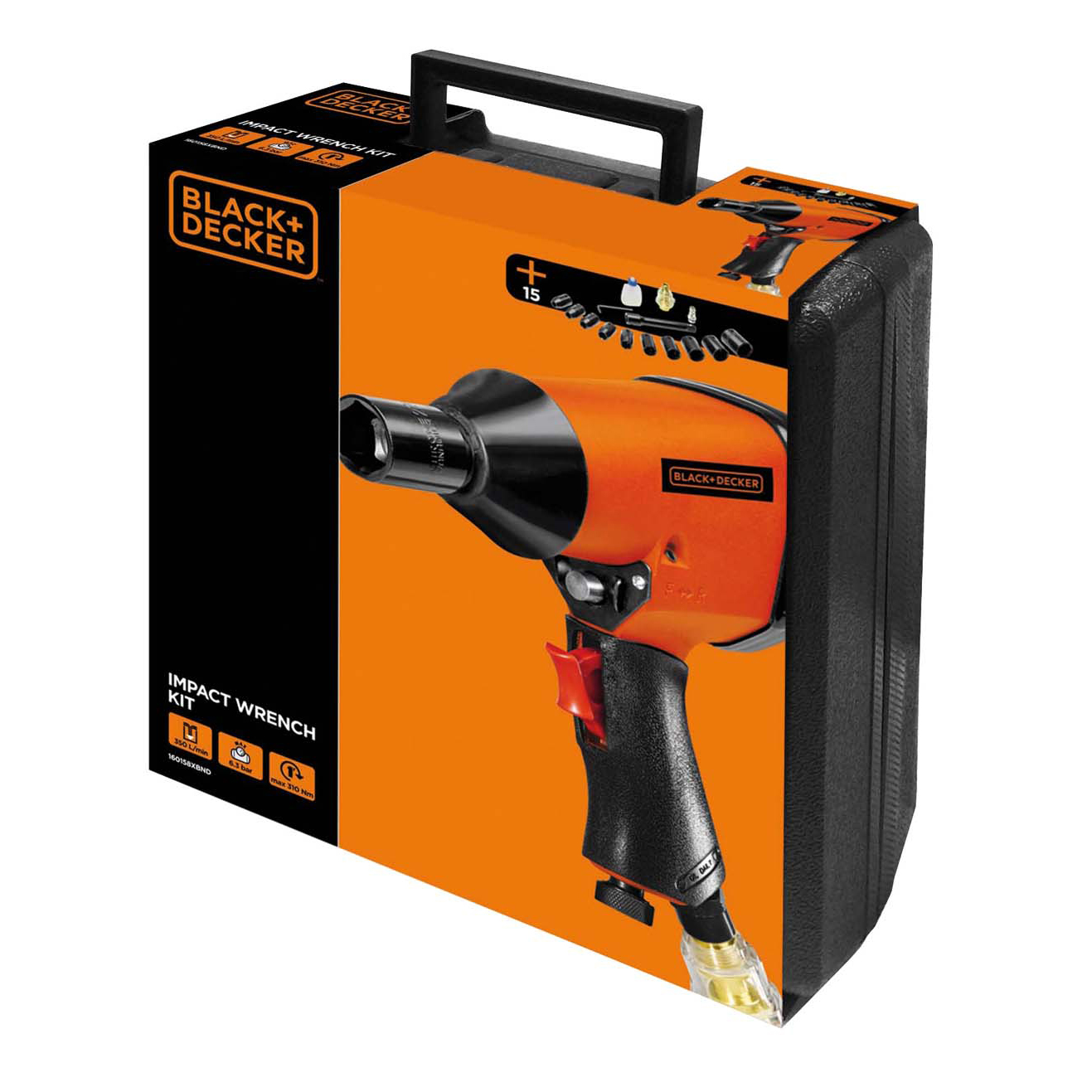 Mutterdragare Black+Decker Kit M. Väska