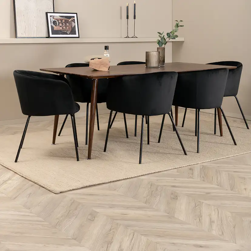 Matgrupp Venture Home Polar med 6 Berit Stolar