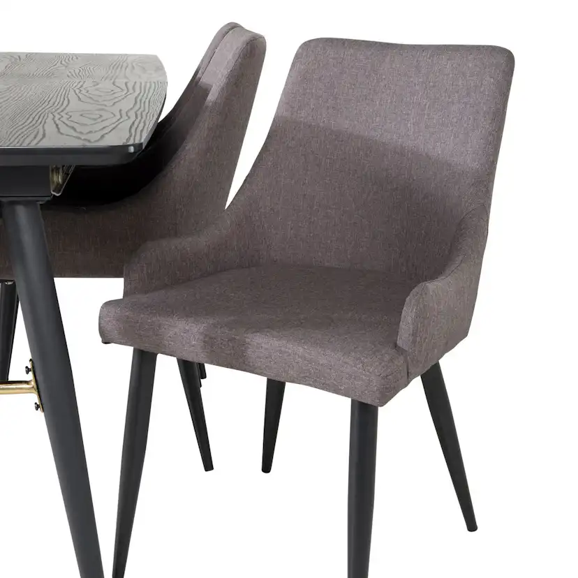 Matgrupp Venture Home Guld med 6 Plake Stolar