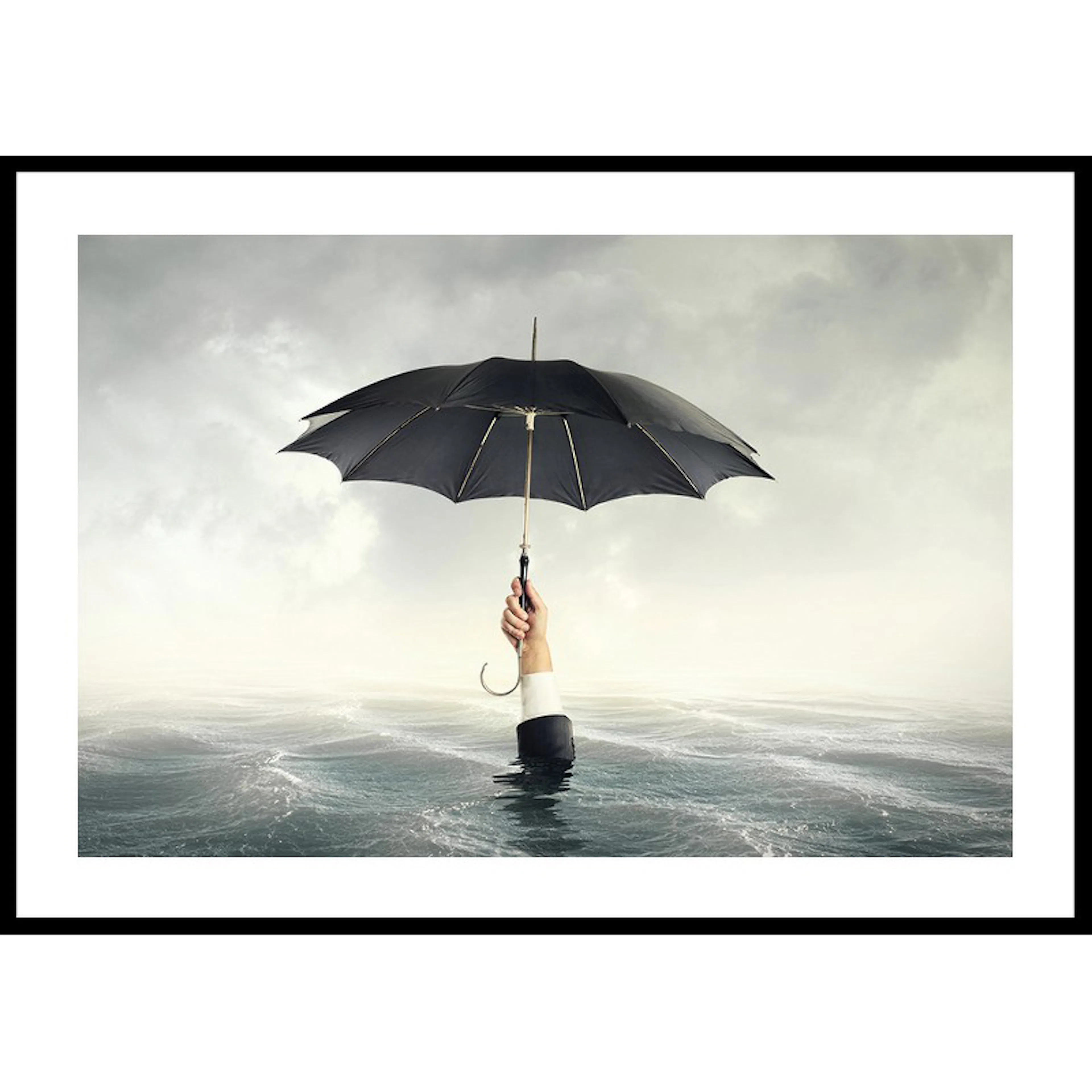 Poster Gallerix Drowning With An Umbrella