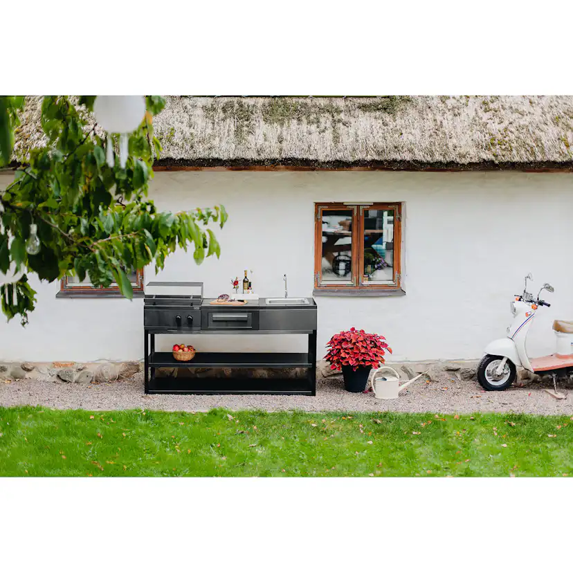 Myoutdoorkitchen - Nordic Line Black - 201SS - Storage modul Svart