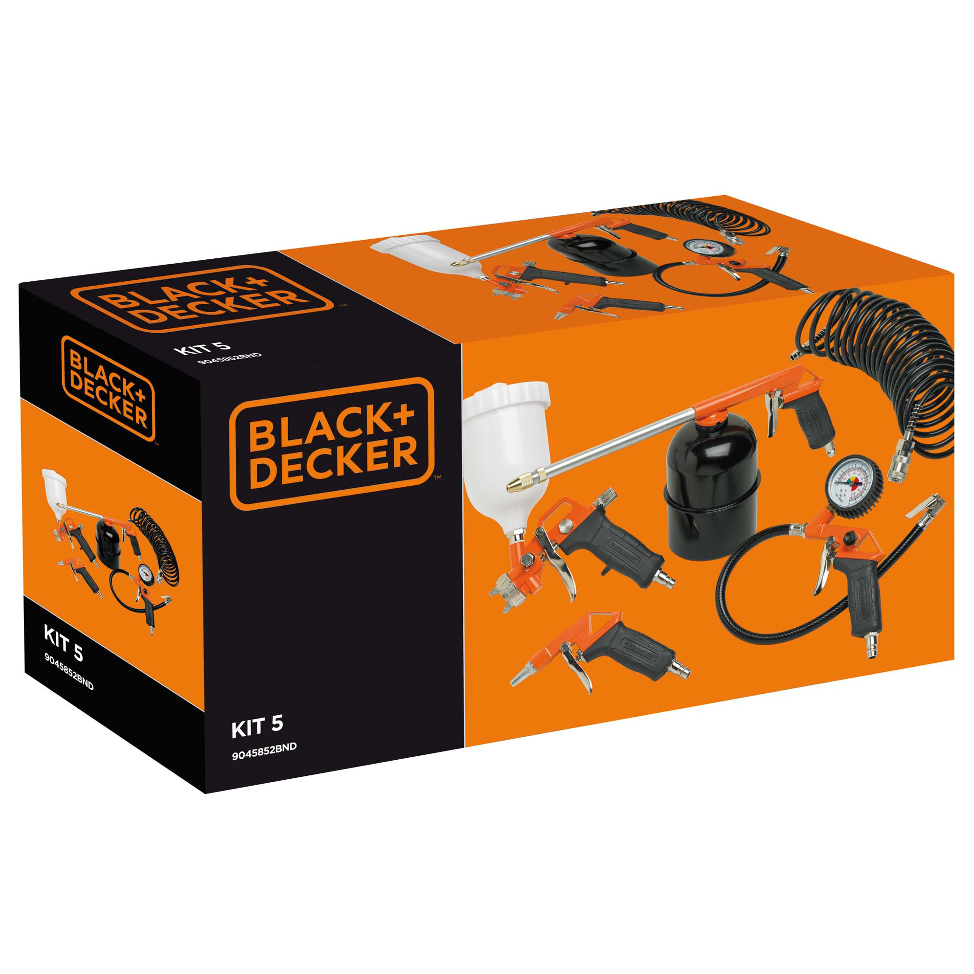 Kompressortillbehör Black+Decker 5 Delar