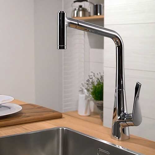 Köksblandare Hansgrohe Metris Select 320 med Utdragbar Pip