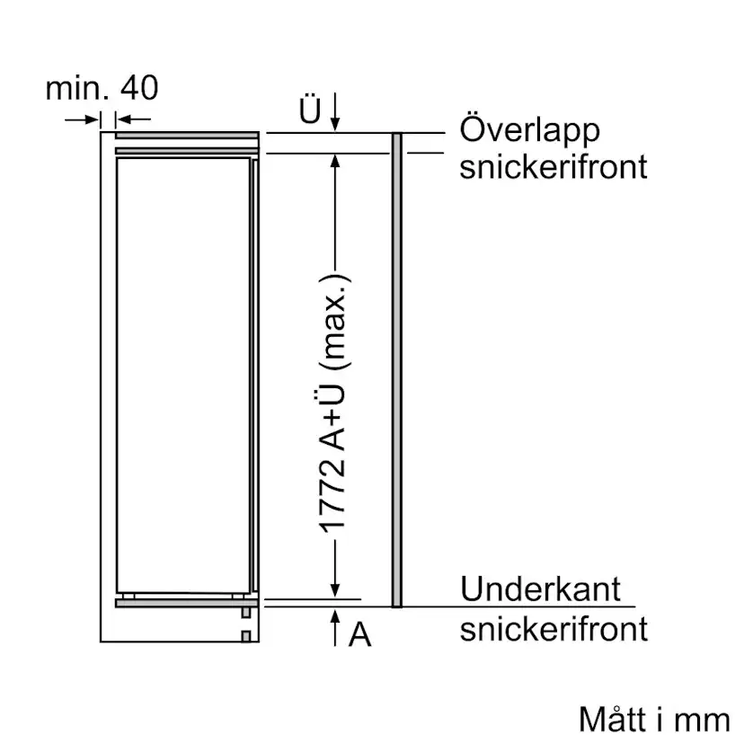 Kylskåp Bosch KIR81NSE0 Serie 2