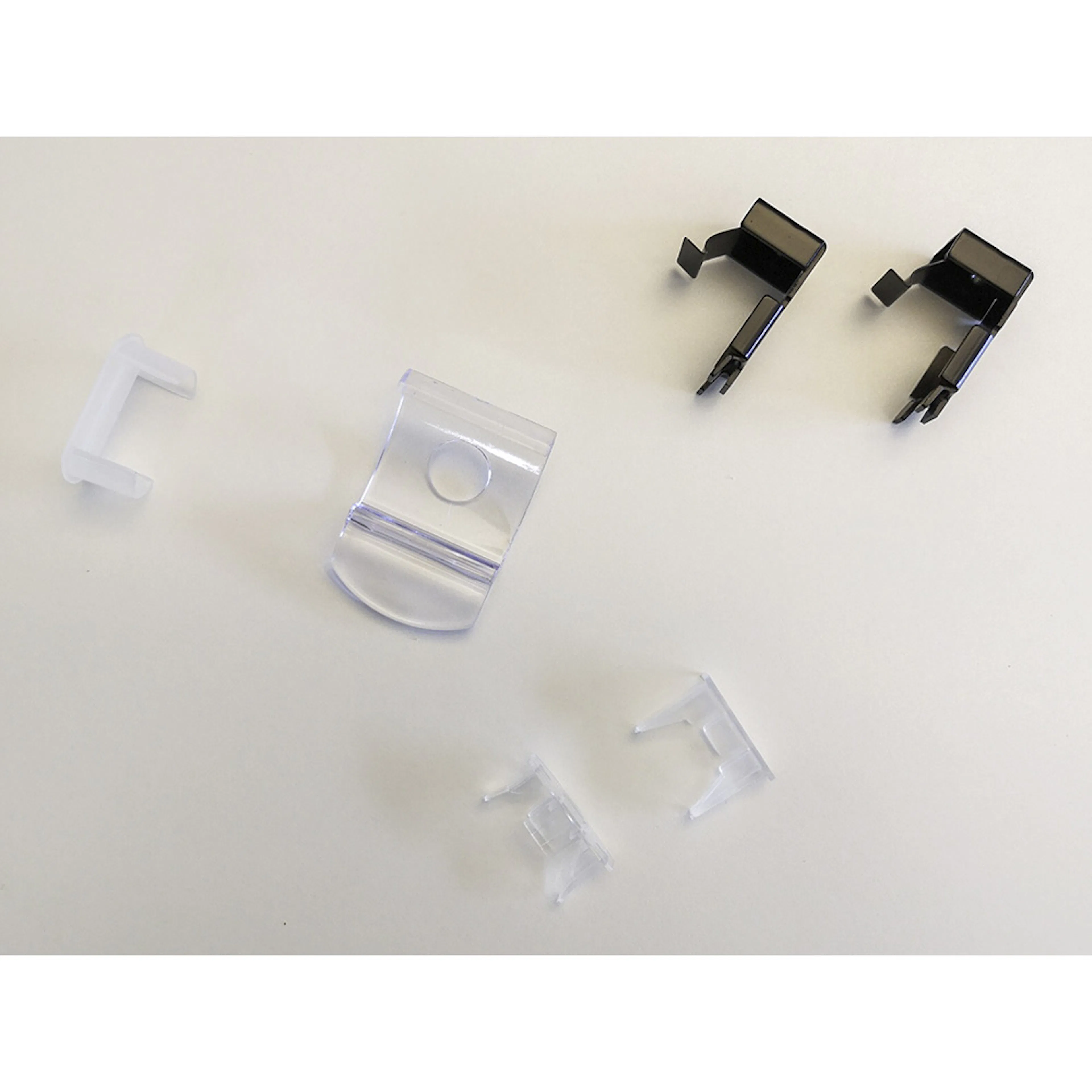 Tillbehörsset plisségardin Touch Split svart Färg: Svart