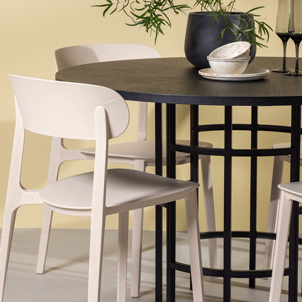 Matgrupp Venture Home Copenhagen Ø 115 cm med 4 Åstol Stolar