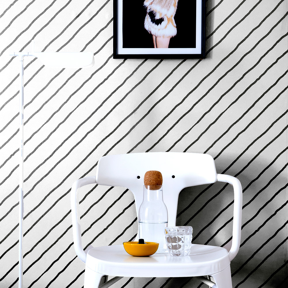 Tapet Mimou Diagonal Black