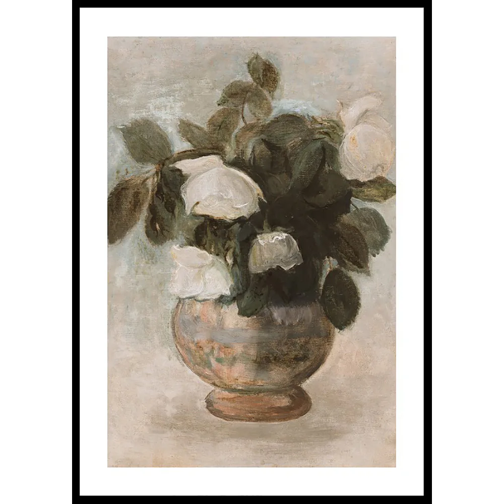 Poster Gallerix Białe Róże By Tadeusz Makowski