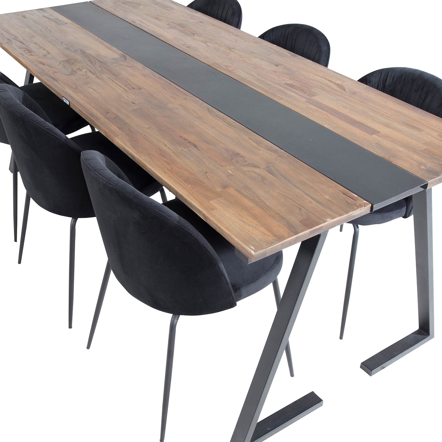 Matgrupp Venture Home Jane med 6 Wrigley Stolar