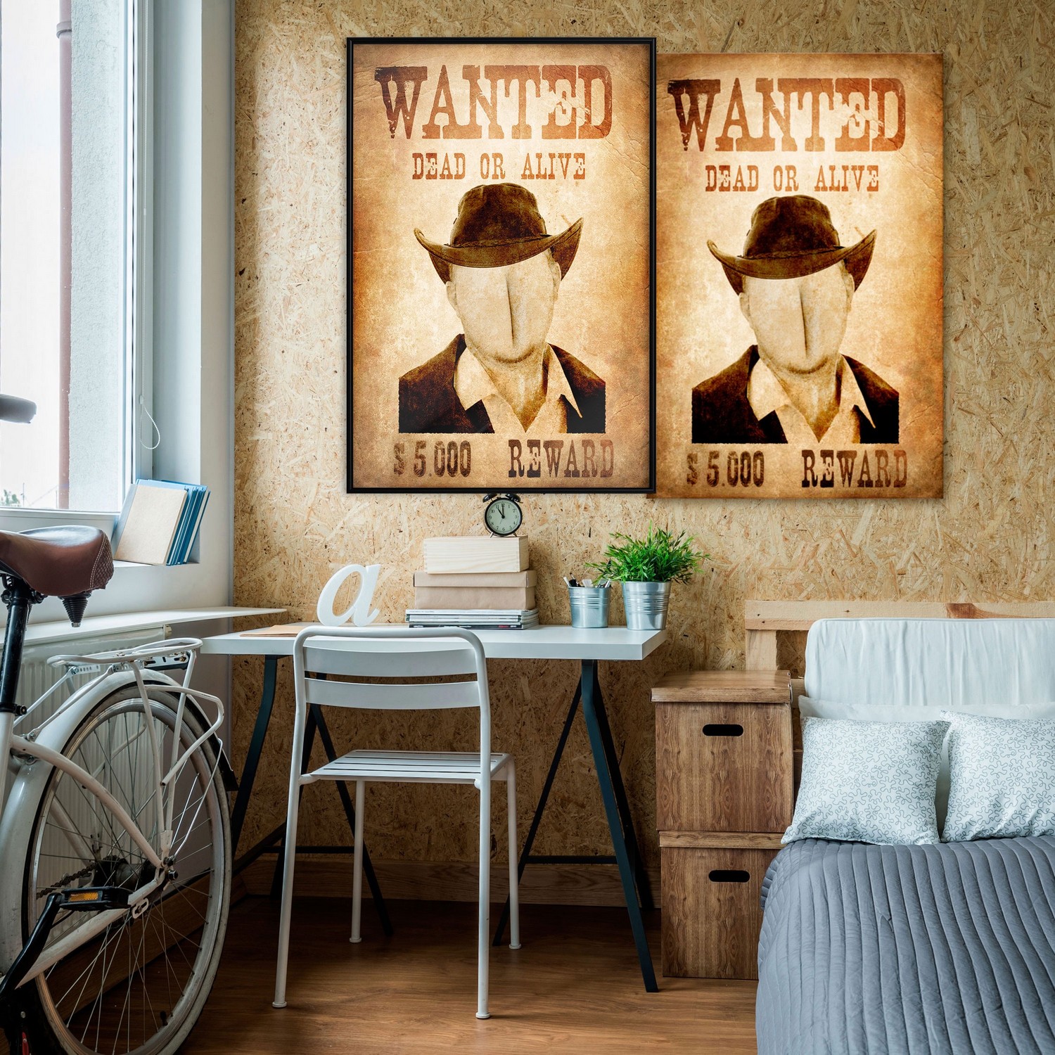 Affisch - Wanted [Poster] 20x30 Svart ram, 20x30 cm