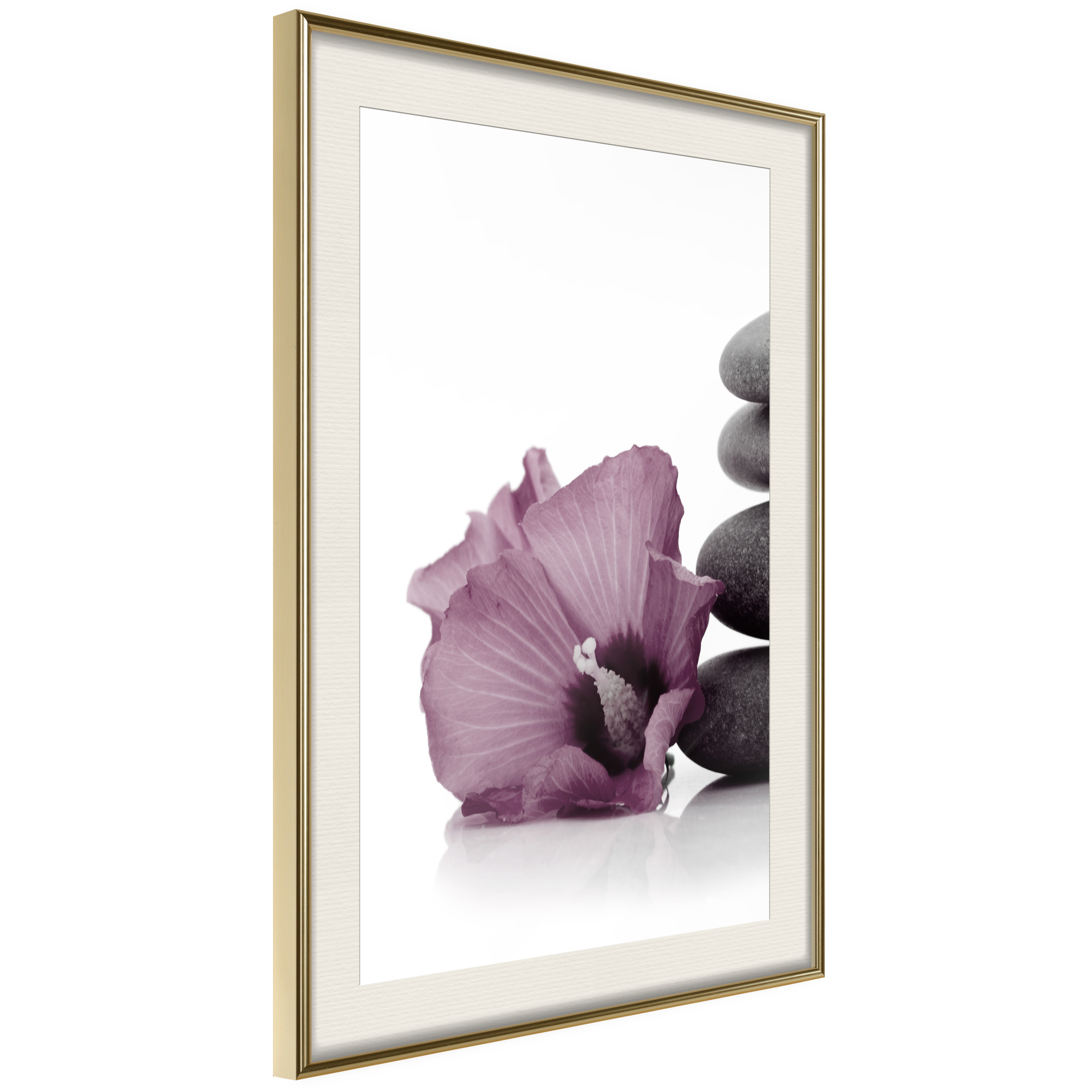 Affisch - Stone Consolation [Poster] 30x45 Guld ram med passepartout, 30x45 cm