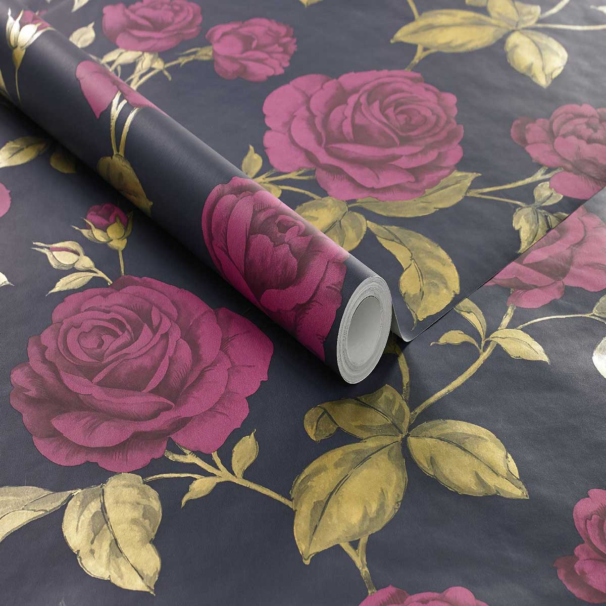 Tapet Boutique Blommor Metallic 104135