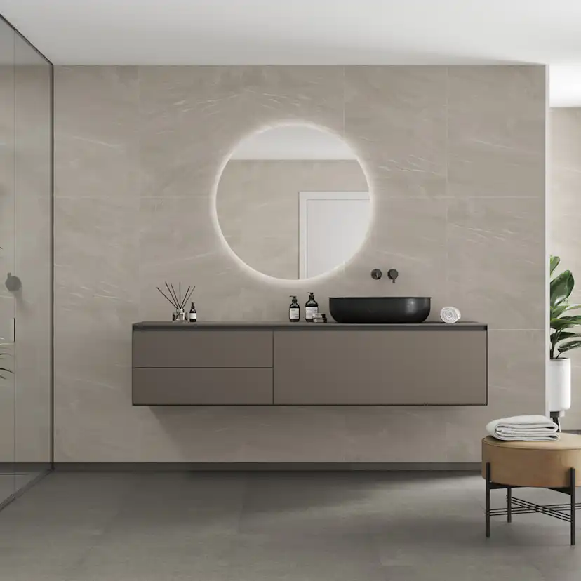Våtrumsskiva Fibo 4008-M6080 Beige Stone 10x620x2400 mm