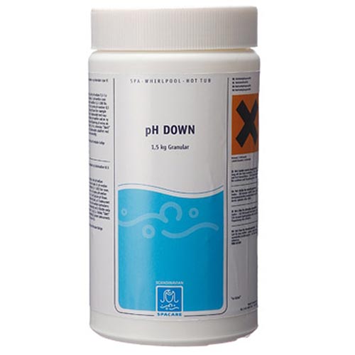 PH Down Spacare pH Sänkande Poolkemi för Spabad & Pool Granulat 1,5 kg