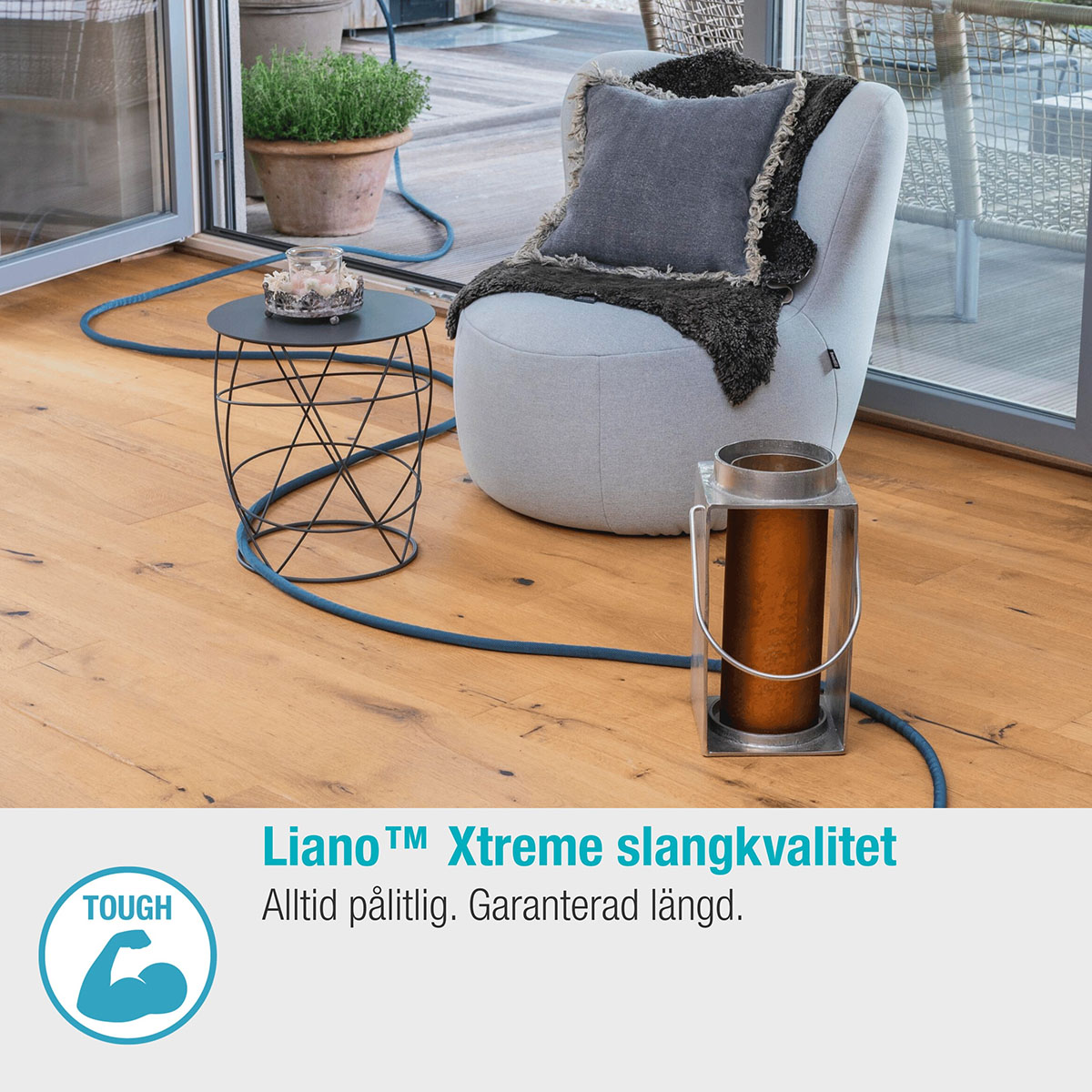 Textilslang Gardena Liano Xtreme 10 m Set