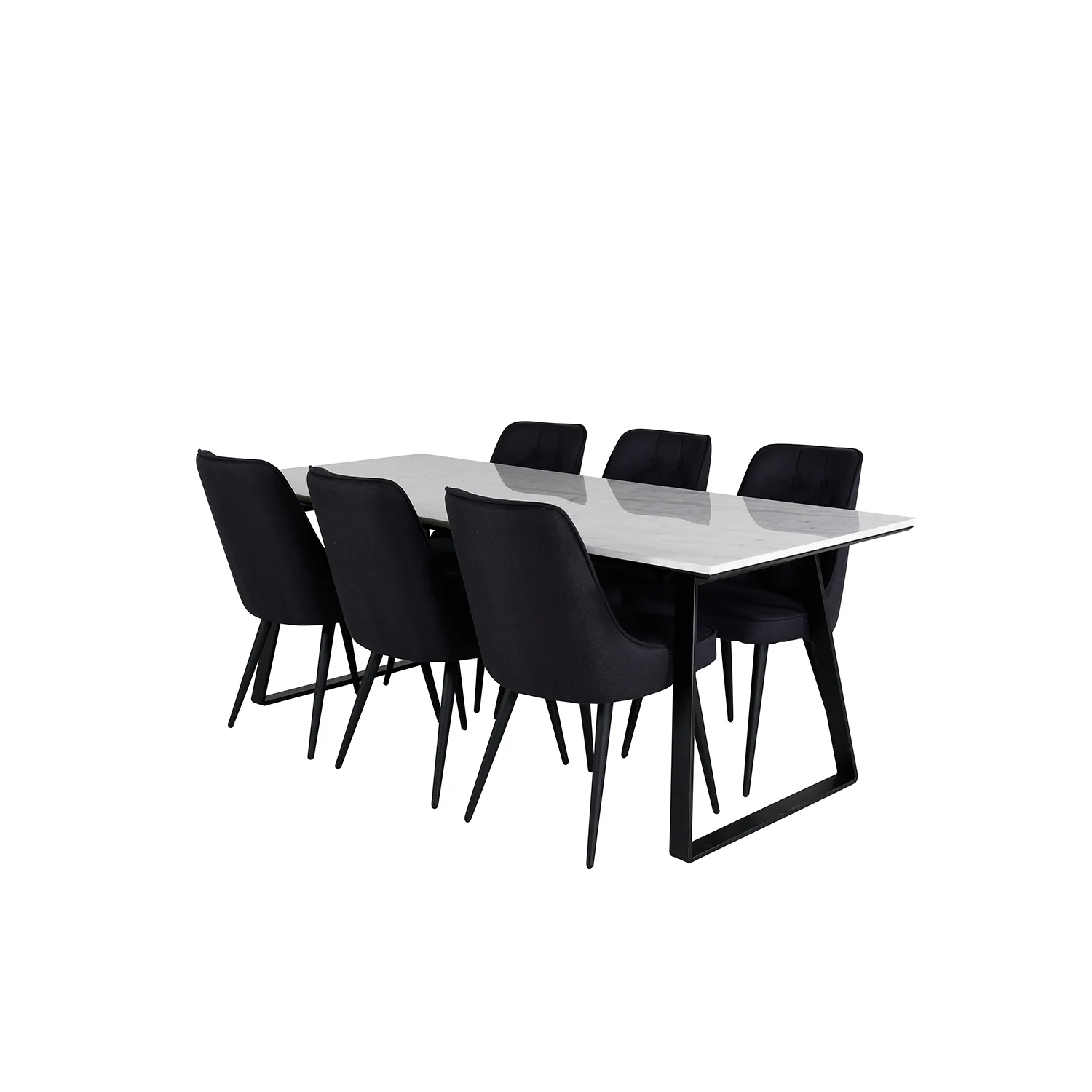 Matgrupp Venture Home Estelle med 6 Vera Stolar PolyEstelletyg