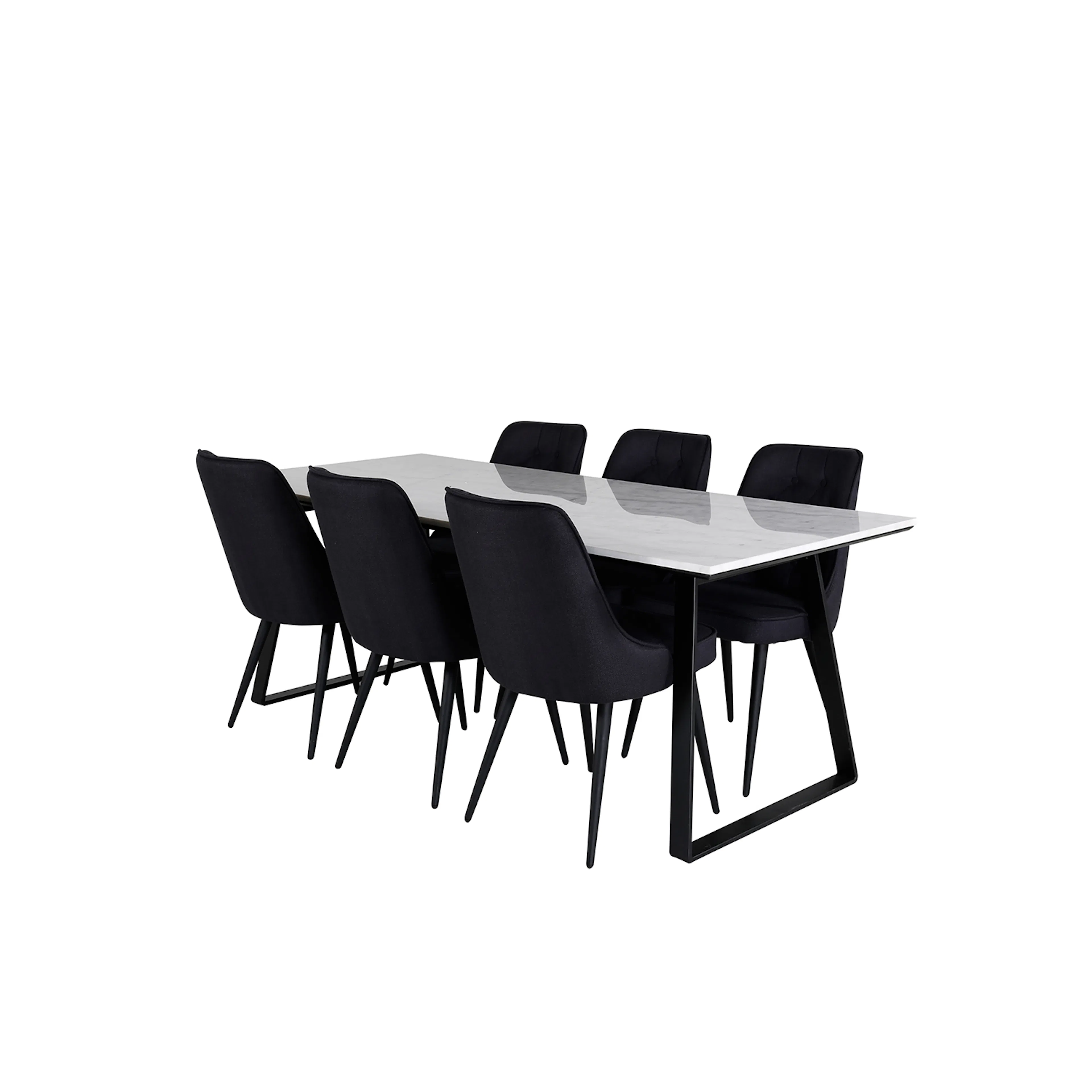 Matgrupp Venture Home Estelle med 6 Vera Stolar PolyEstelletyg