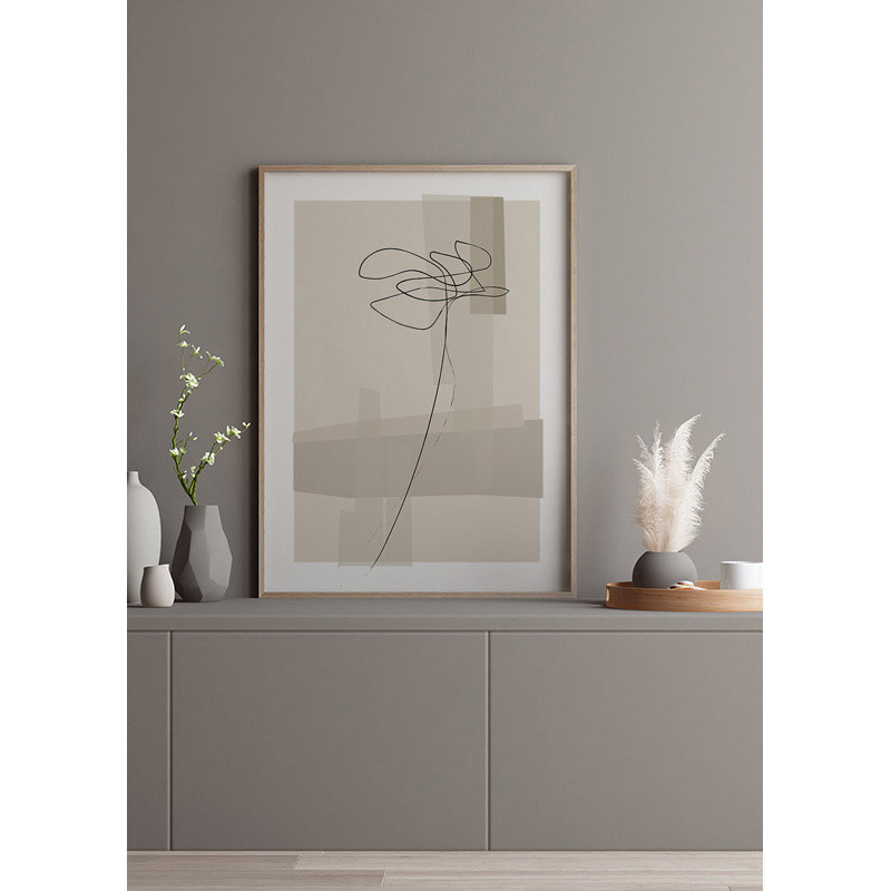 Poster Gallerix Abstract Flower No2