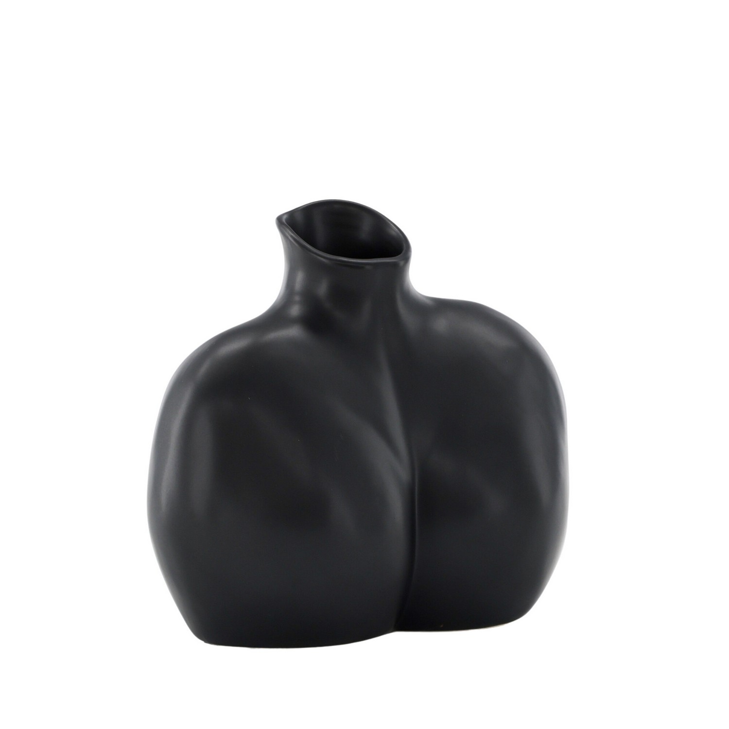 Harvey Vase - Matte Black - 17*10*15Hcm Svart