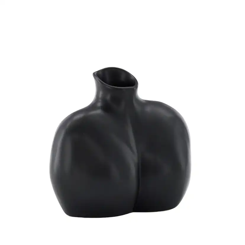 Harvey Vase - Matte Black - 17*10*15Hcm Svart