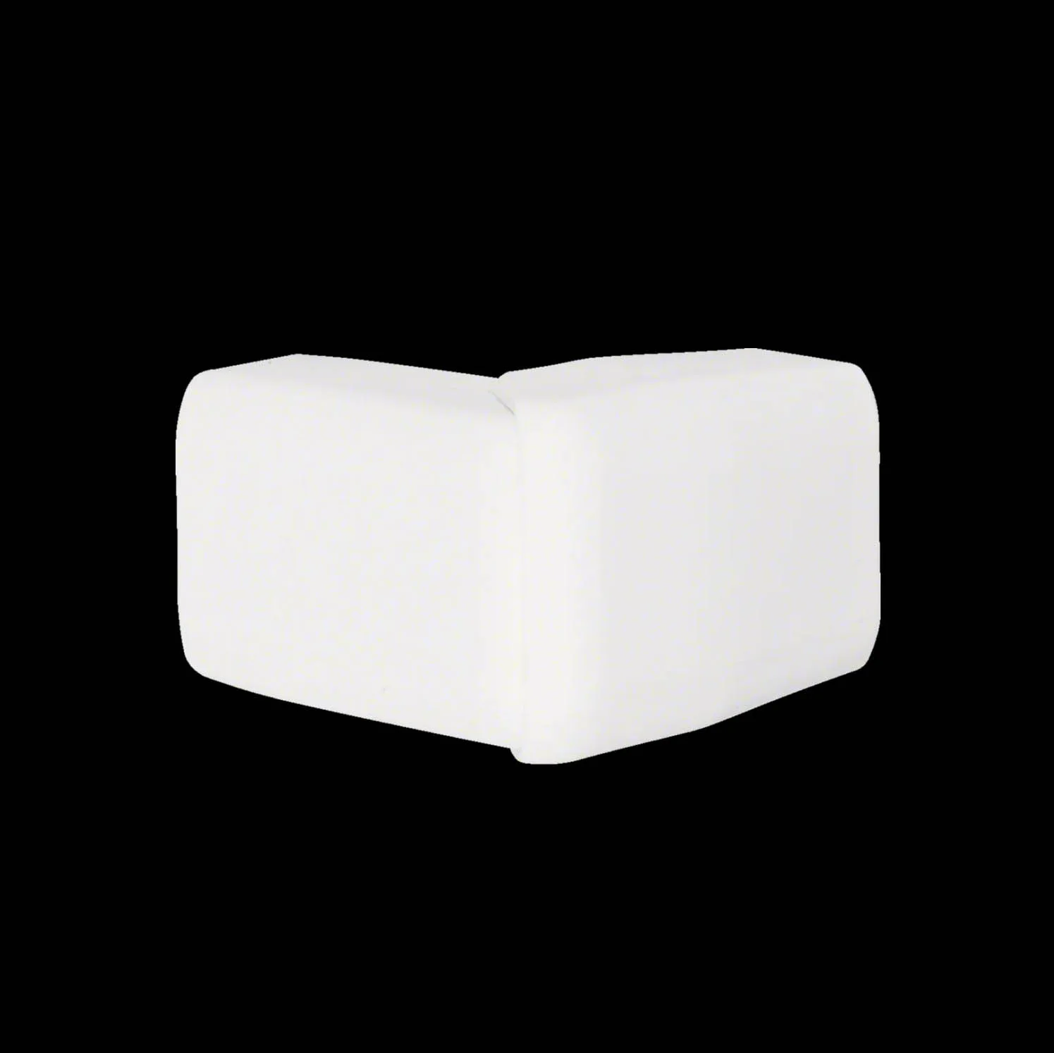 Ytterhörn till Minikanal Hager ATA/ATH Flexibelt Halogenfri Vit RAL 9016