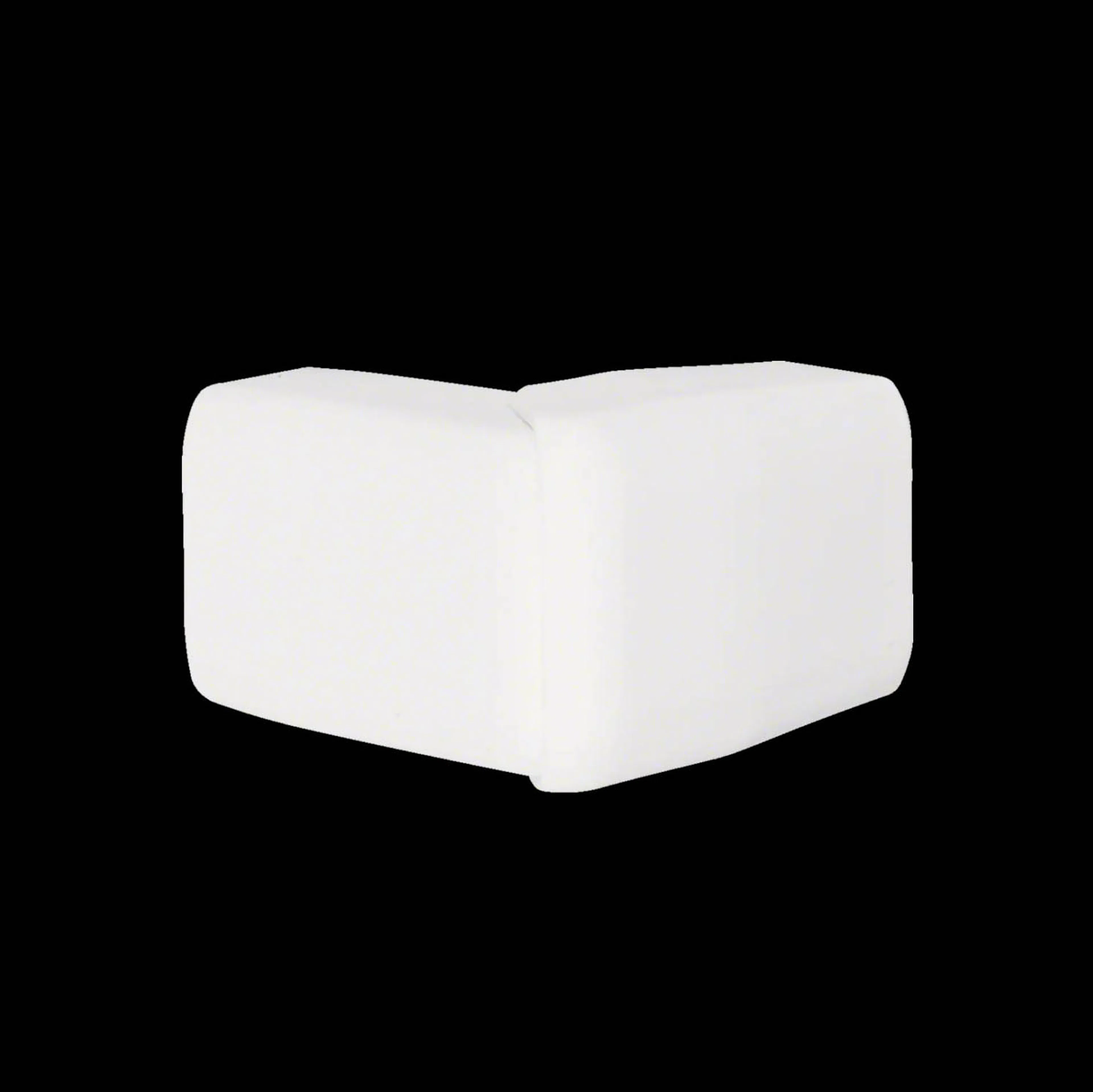 Ytterhörn till Minikanal Hager ATA/ATH Flexibelt Halogenfri Vit RAL 9016