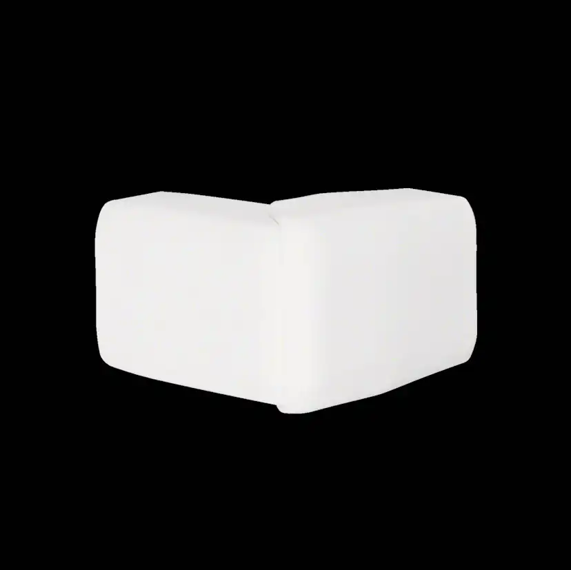 Ytterhörn till Minikanal Hager ATA/ATH Flexibelt Halogenfri Vit RAL 9016