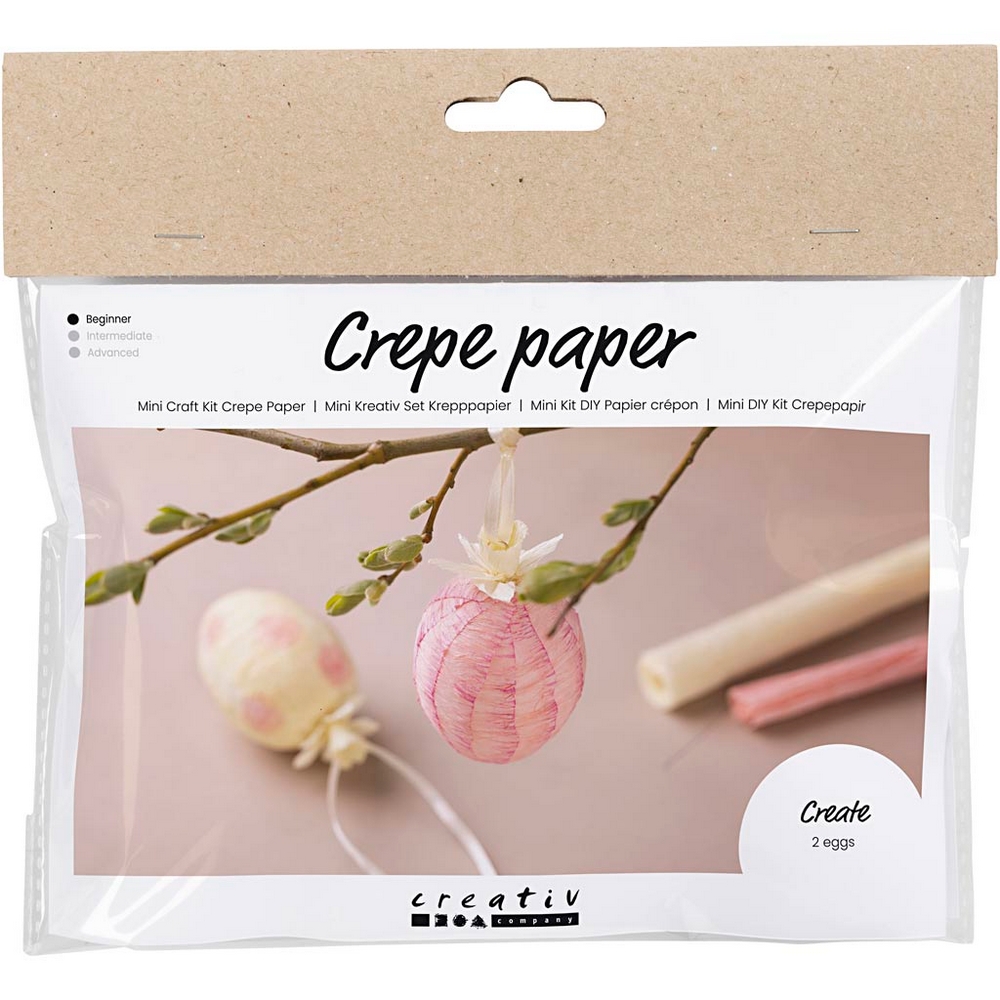 DIY-kit Creativ Company Kräppapper Ägg