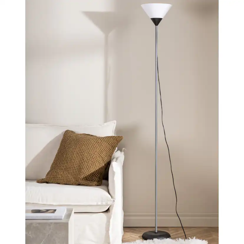 Batang -Floor Lamp - Pink/White Ljusgrå/Vit