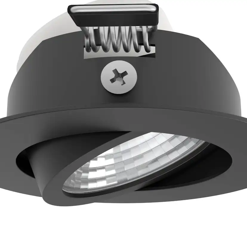 Infälld Lampa Eglo Saliceto 3 st Ø88 mm 2700K Svart