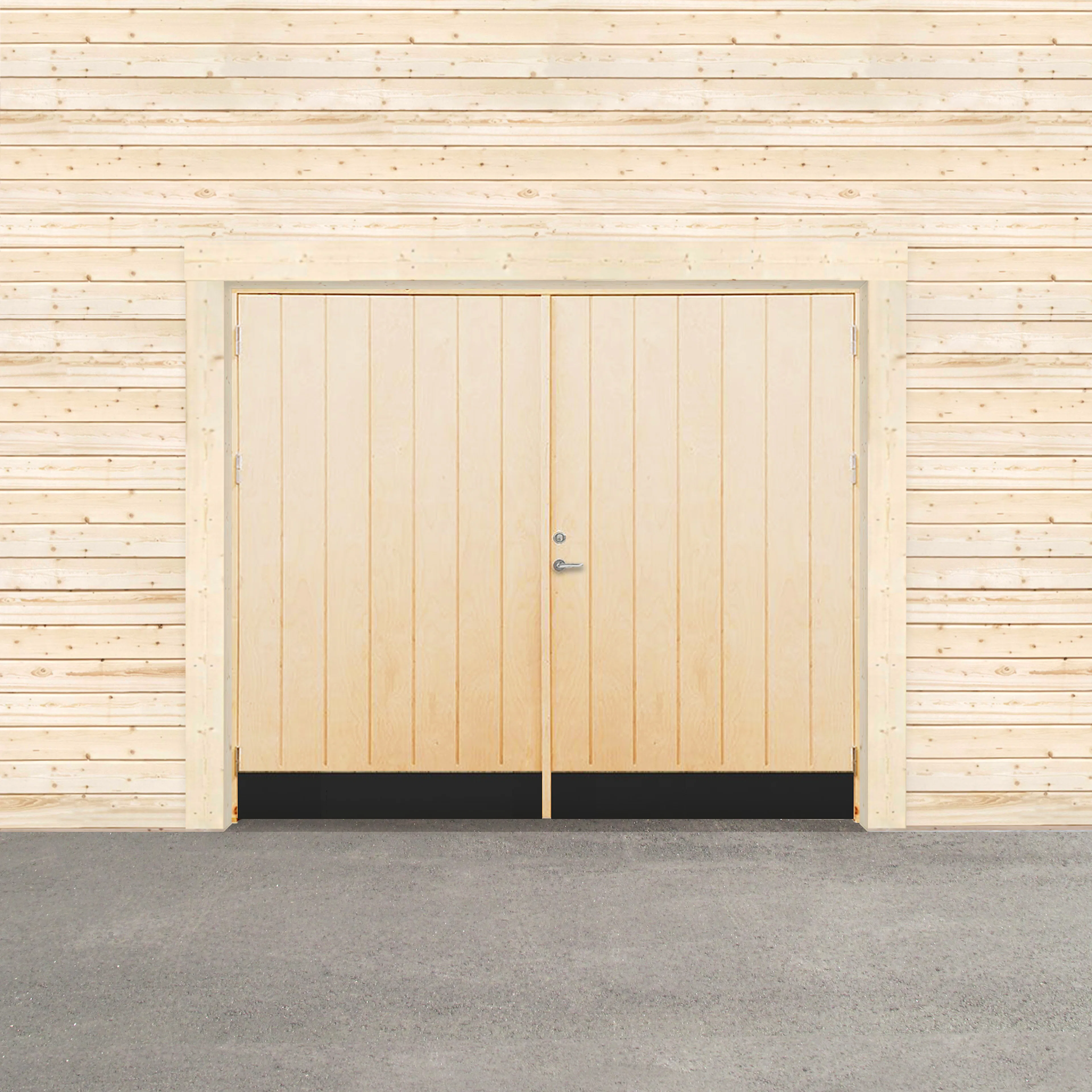 GARAGEPORT VARM 240X200 H - OBEHANDLAD BxH: 240x200 cm