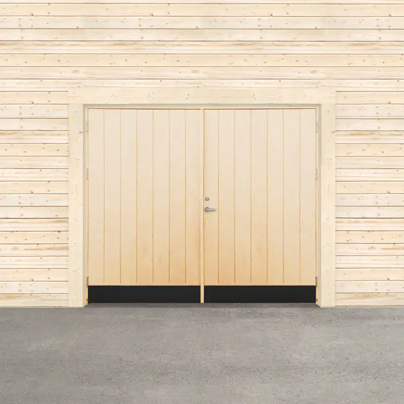 Garageport Sveadörren Varm Obehandlad