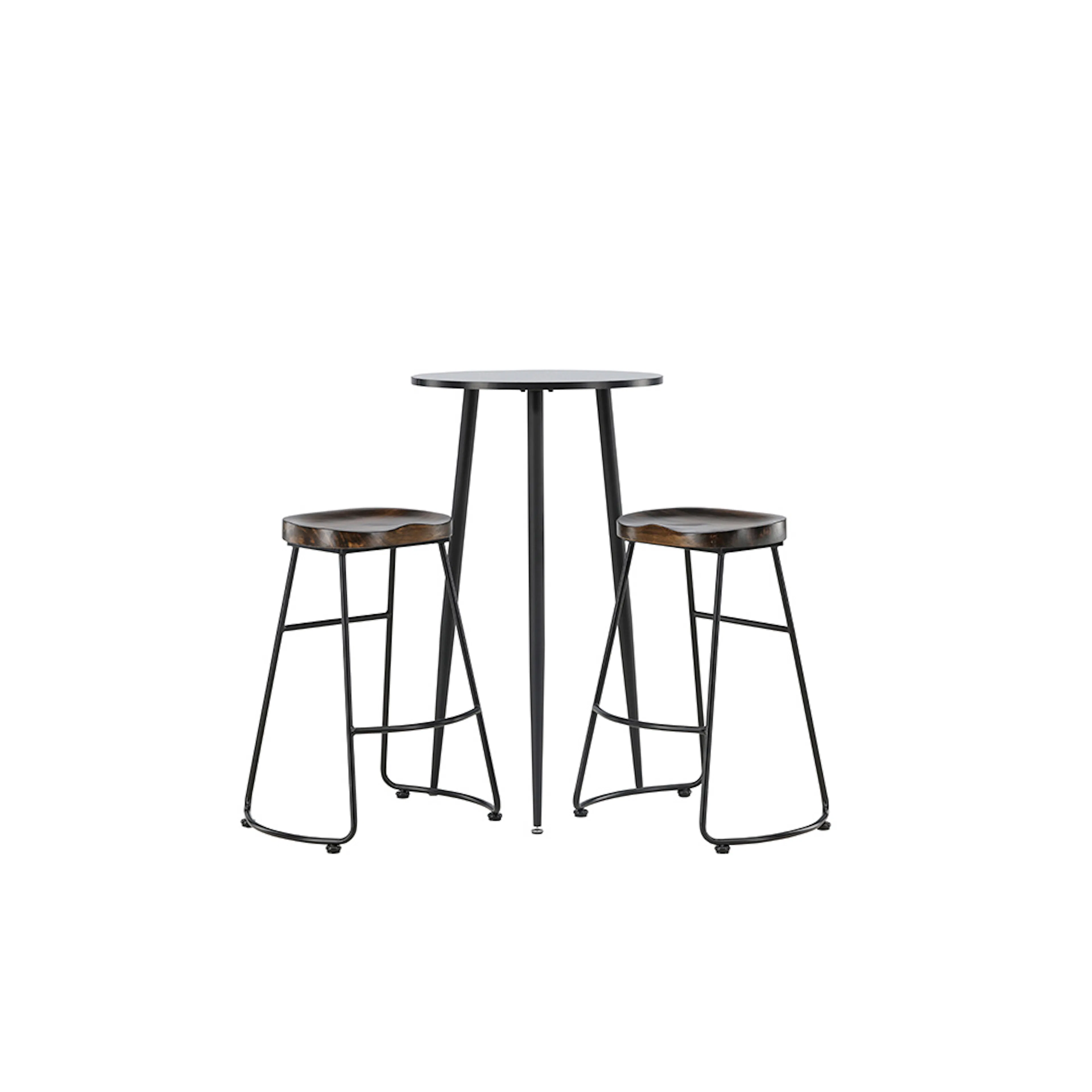 Matgrupp Venture Home Plaza Ø60 cm med 2 st Ozark stolar